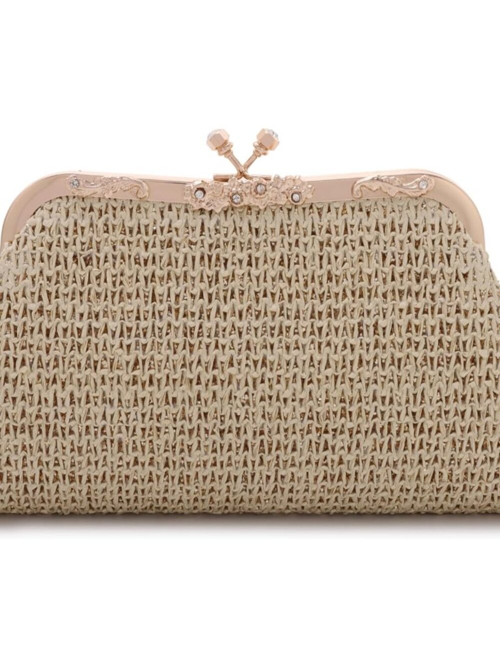 Straw Clutch Purses for Women Summer Woven Evening Bag Crossbody Purses Boho Han